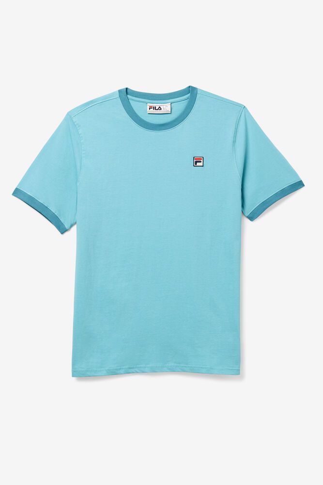 Fila T-Shirt Mens Blue - Marconi Ringer - Philippines 6395480-CY